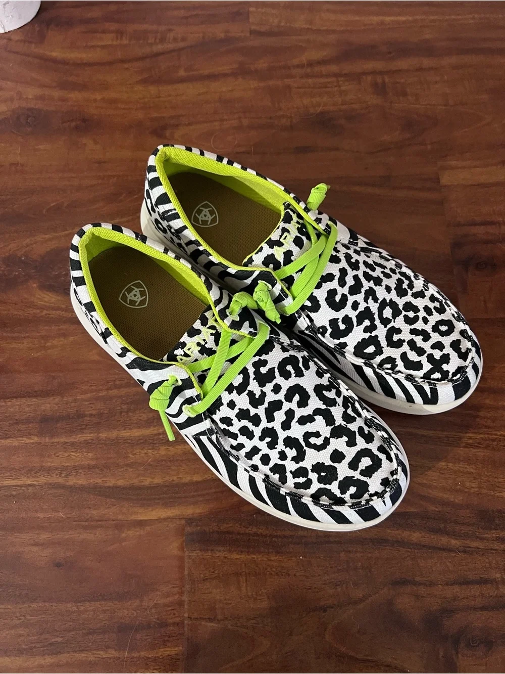 Ariat Hilo Zebra Print Loafers size 8.5